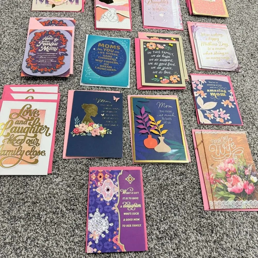 Large Lot of 47 HALLMARK Luxury Mother's Day Cards with Envelopes Included!